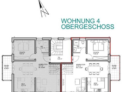 Maisonette zum Kauf - Erstbezug 378.000 € 4 Zimmer 91,7 m² 3. Geschoss Hauenstraße Fornsbach Murrhardt 71540