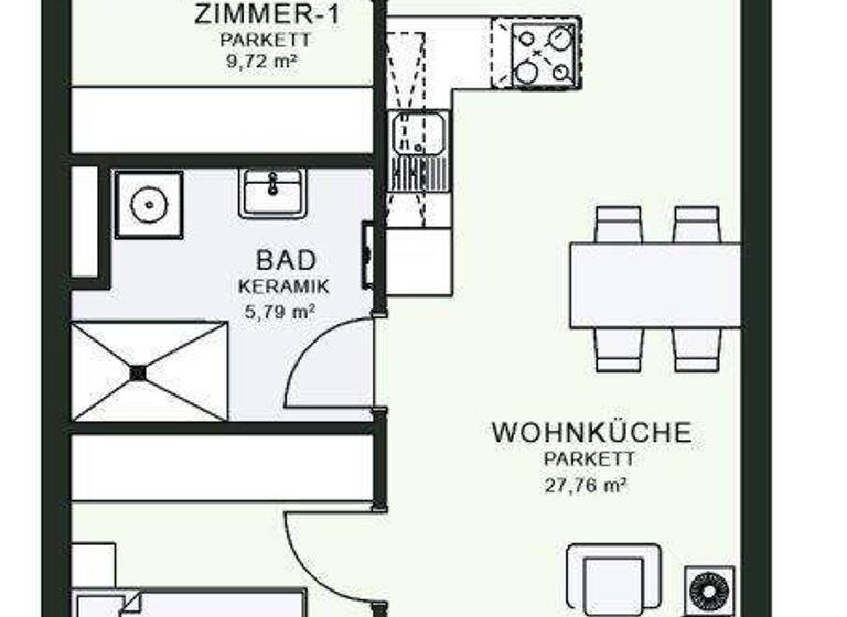 Wohnung zur Miete - Erstbezug 702 € 3 Zimmer 63,3 m² 2. Geschoss frei ab 01.06.2026 Fröhlichgasse 23-35 Jakomini Graz 8010