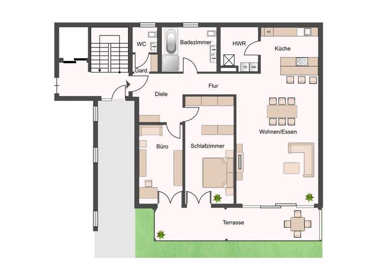 Wohnung zum Kauf 609.000 € 3 Zimmer 129 m² EG City Bayreuth 95444