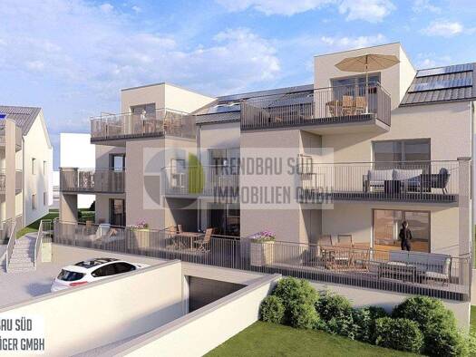 Wohnung zum Kauf - Neubau provisionsfrei 386.500 € 3,5 Zimmer 78,8 m² Mietingen 88487