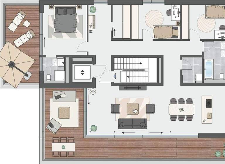 Wohnung zum Kauf - Erstbezug provisionsfrei 998.000 € 4,5 Zimmer 177,3 m² 4. Geschoss Gailingen 78262