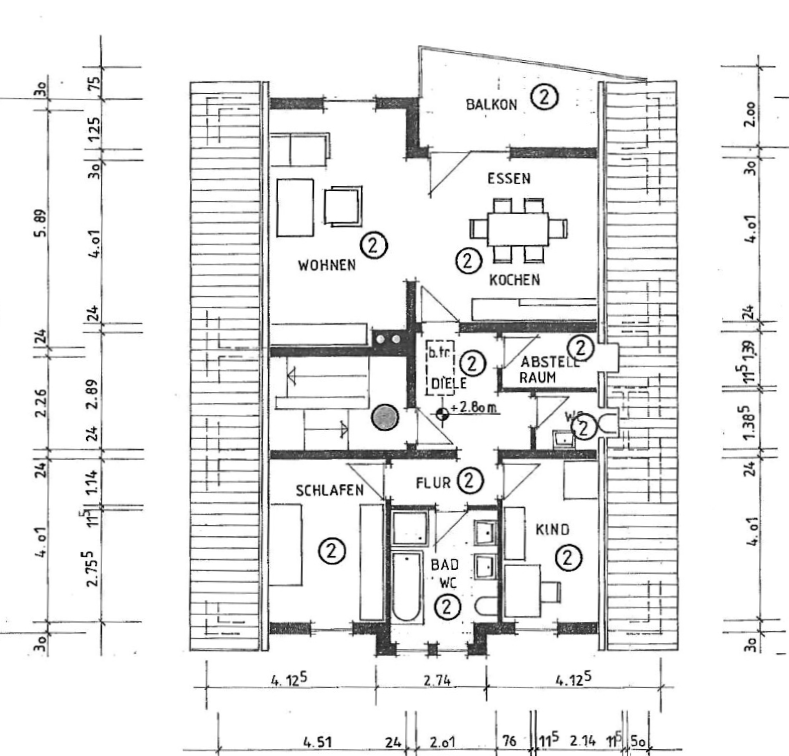 Wohnung zum Kauf 320.000 € 3 Zimmer 91,3 m²<br/>Wohnfläche 1.<br/>Geschoss Meerlacher-Deich-Straße 19 Rheinhausen Oberhausen-Rheinhausen 68794