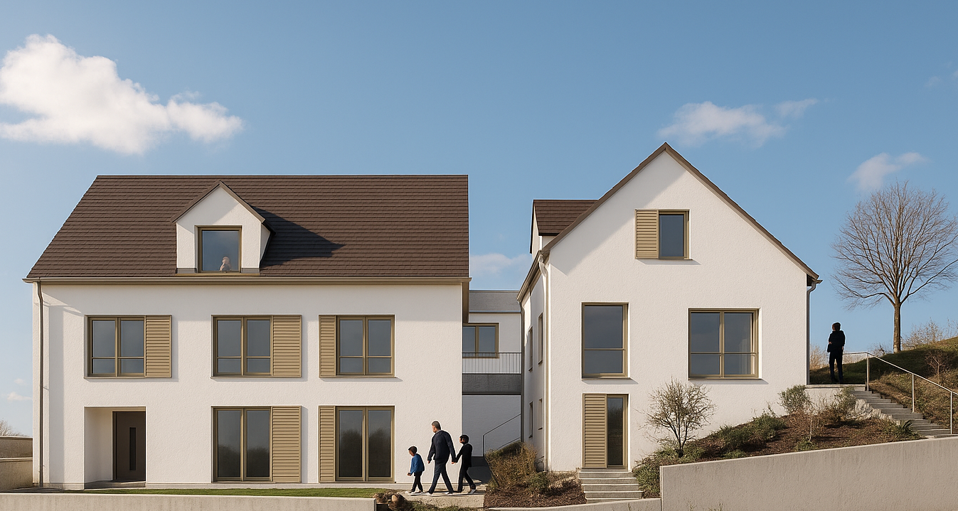 Neubauwohnung in Hödingen mit Teilseesicht