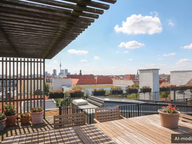 Penthouse zur Miete 7.700 € 5,5 Zimmer 268 m² 5. Geschoss frei ab 01.11.2026 Danziger Straße 136 Prenzlauer Berg Berlin 10407