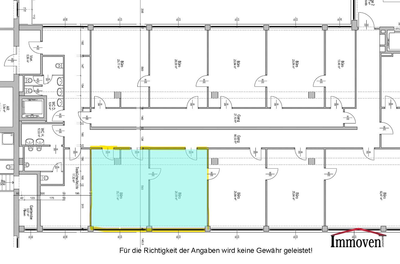 Büro-/Praxisfläche zur Miete 621 € 2 Zimmer Prinz-Eugen-Straße Wien 1040