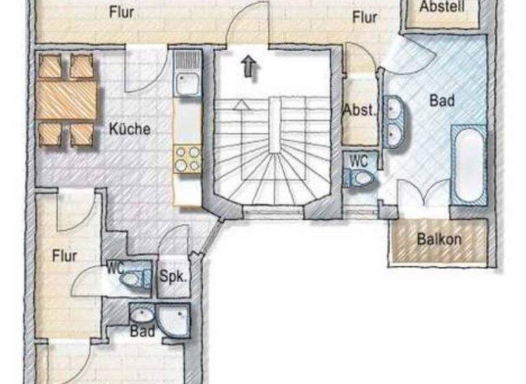 Wohnung zum Kauf 470.000 € 4 Zimmer 101,2 m² 2. Geschoss Niederrad Frankfurt 60528