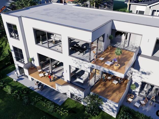 Terrassenwohnung zum Kauf - Erstbezug 540.000 € 4 Zimmer 120 m² Unter-Flockenbach Gorxheimertal 69517