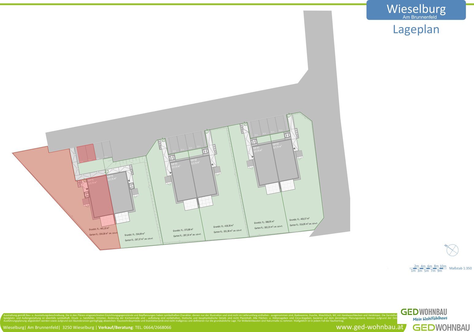 Doppelhaushälfte zur Miete 1.168 € 4 Zimmer 117,7 m²<br/>Wohnfläche 441,1 m²<br/>Grundstück Am Brunnenfeld Wieselburg 3250