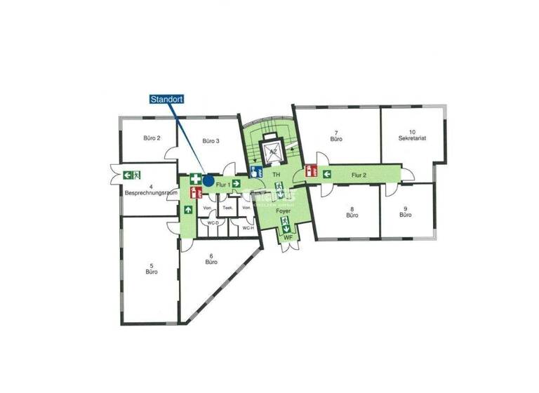 Bürofläche zur Miete 9 € 195,3 m² Bürofläche teilbar ab 195,3 m² Kerspleben Erfurt 99098