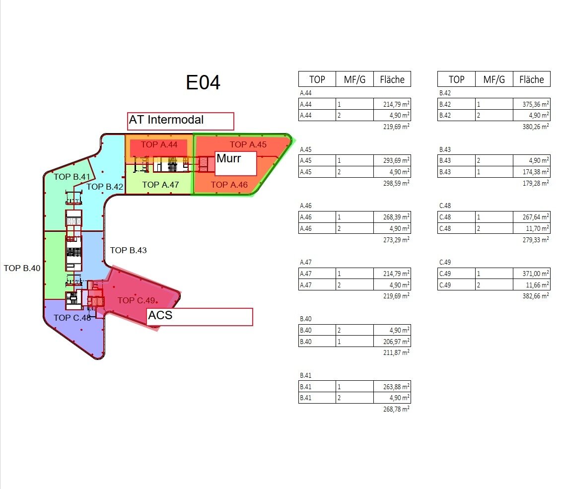 Bürofläche zur Miete 17,90 € 4.792,1 m²<br/>Bürofläche Vienna AirportCity Wien-Flughafen 1300