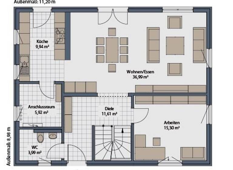 Einfamilienhaus zum Kauf provisionsfrei 873.770 € 5 Zimmer 164,9 m² 550 m² Grundstück Tüllingen Lörrach 79539