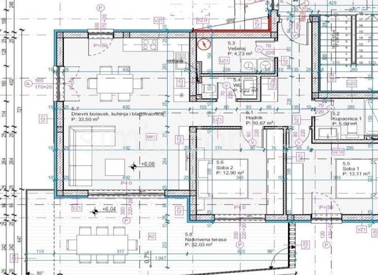 Wohnung zum Kauf 328.288 € 2 Zimmer 103 m² 1. Geschoss Tribunj