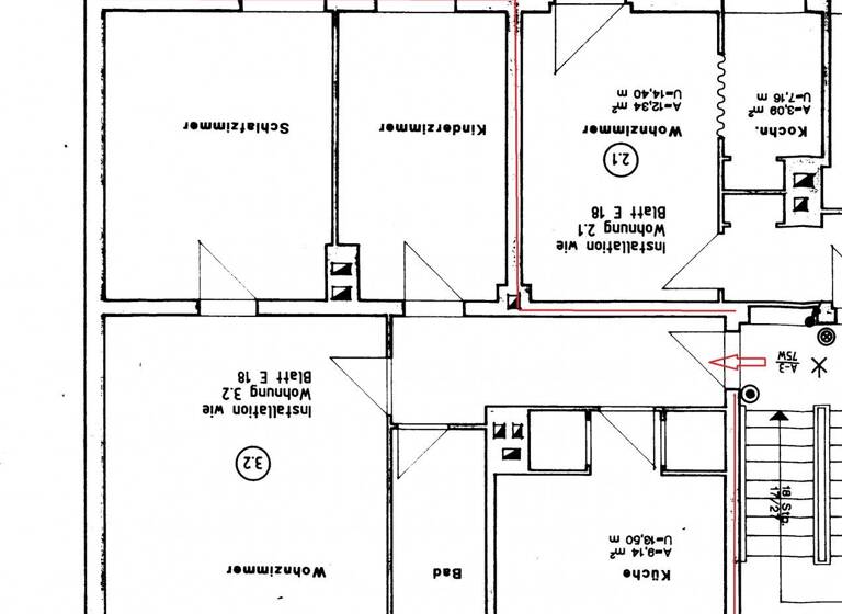 Wohnung zur Miete 403 € 3 Zimmer 63,9 m²<br/>Wohnfläche 2.<br/>Geschoss Poststr. 09 Eisenhüttenstadt Eisenhüttenstadt 15890