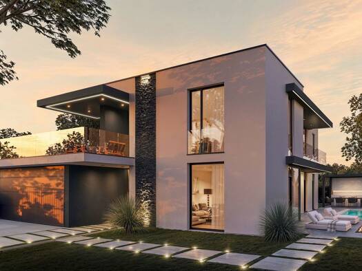 Villa zum Kauf - Erstbezug provisionsfrei 6.297.000 € 8 Zimmer 300 m² 690 m² Grundstück frei ab 01.08.2028 Bogenhausen München 81927