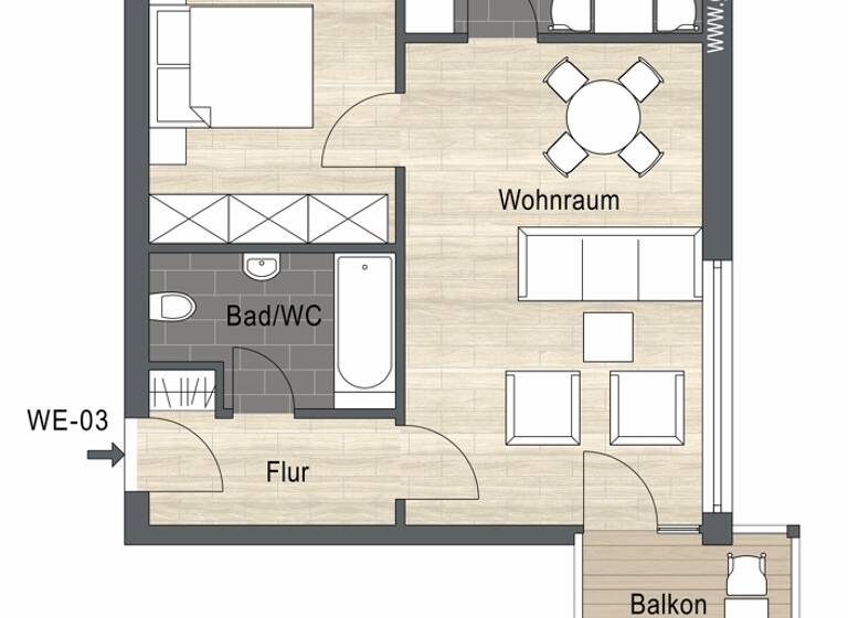 Wohnung zum Kauf 249.000 € 2 Zimmer 52 m² Frauenland Würzburg 97074