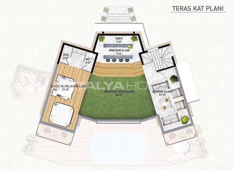 Einfamilienhaus zum Kauf 2.100.000 € 8 Zimmer 670 m² 800 m² Grundstück Mugla 48483