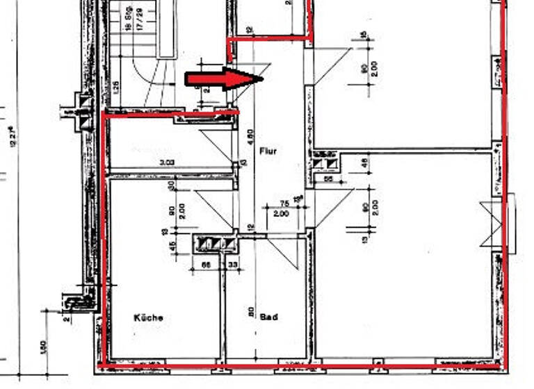 Wohnung zur Miete 410 € 2 Zimmer 62,9 m²<br/>Wohnfläche 3.<br/>Geschoss Saarlouiser Str. 34 Eisenhüttenstadt Eisenhüttenstadt 15890