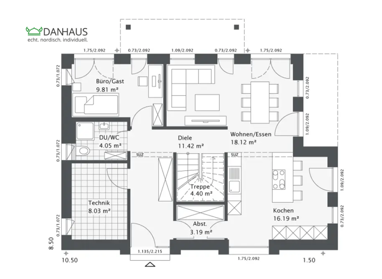 Einfamilienhaus zum Kauf provisionsfrei 514.800.140 € 4 Zimmer 140 m² 599 m² Grundstück Hamminkeln 46499
