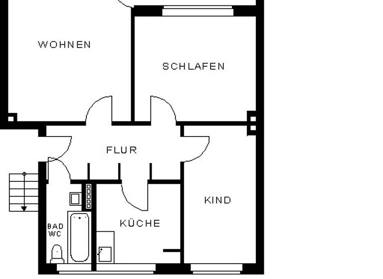 Wohnung zur Miete 605 € 3 Zimmer 69,3 m² 2. Geschoss frei ab 15.05.2026 Im Fange 9 Schinkel-Ost Osnabrück 49084