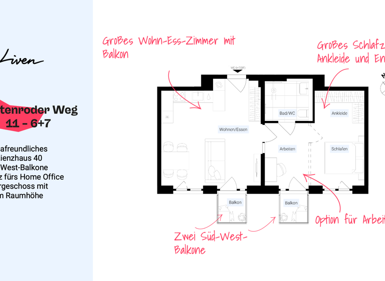 Wohnung zum Kauf provisionsfrei 484.000 € 2 Zimmer 52,8 m²<br/>Wohnfläche 1.<br/>Geschoss ab sofort<br/>Verfügbarkeit Hüttenroder Weg 11 Neukölln Berlin 12059
