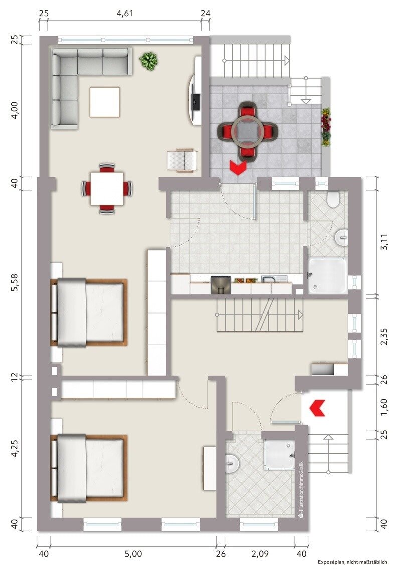 Einfamilienhaus zum Kauf 395.000 € 7 Zimmer 215 m²<br/>Wohnfläche 377 m²<br/>Grundstück Huckingen Duisburg 47259