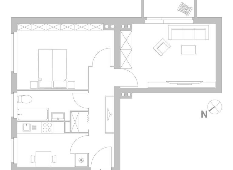 Wohnung zum Kauf provisionsfrei 165.000 € 2 Zimmer 49 m² EG Neukölln Berlin 12059