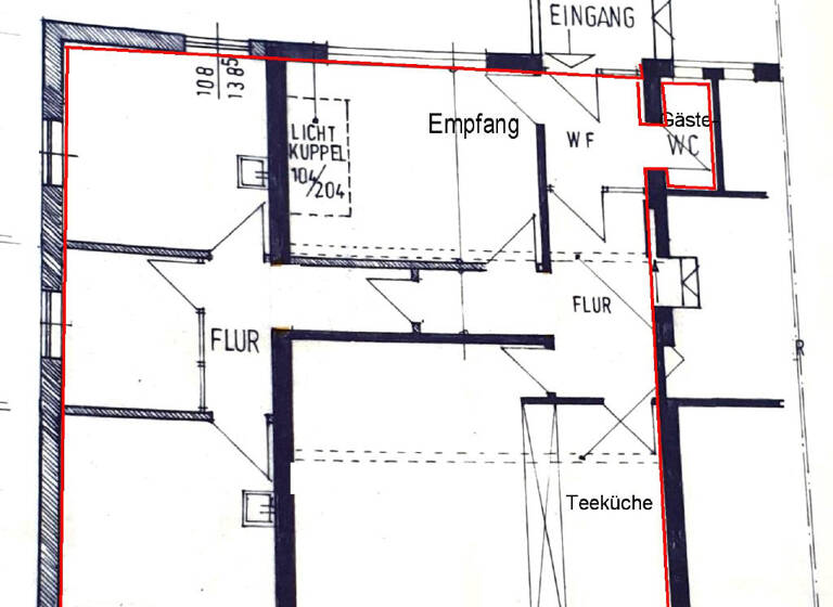 Büro zur Miete 1.350 € 4 Zimmer 126 m² Bürofläche Kernstadt Lippstadt 59555