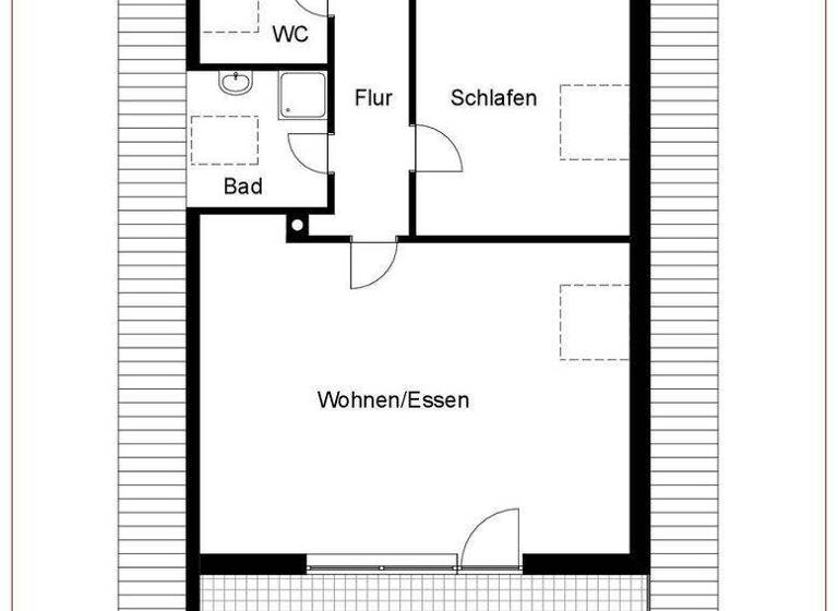 Wohnung zur Miete 1.150 € 2 Zimmer 72 m² 2. Geschoss Reichenberger Straße 70 Nord Sindelfingen 71067