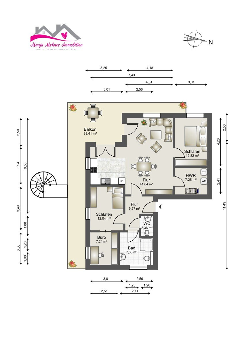 Penthouse zum Kauf 486.000 € 4 Zimmer 115,6 m²<br/>Wohnfläche Sande Sande 26452