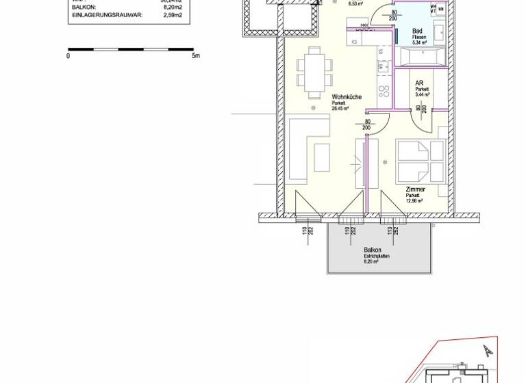Wohnung zum Kauf - Erstbezug 259.000 € 2 Zimmer 56,2 m² 1. Geschoss Kabanenweg Neulengbach 3040