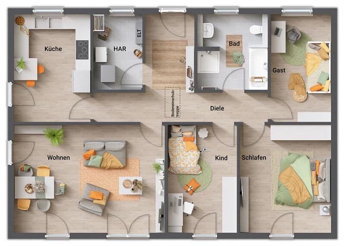 Bungalow zum Kauf 430.999 € 4 Zimmer 113,5 m²<br/>Wohnfläche 700 m²<br/>Grundstück Merchweiler Merchweiler 66589