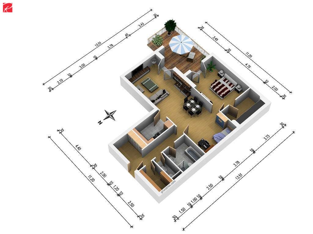 Wohnung zum Kauf 390.000 € 3 Zimmer 112 m²<br/>Wohnfläche Lind Villach 9500