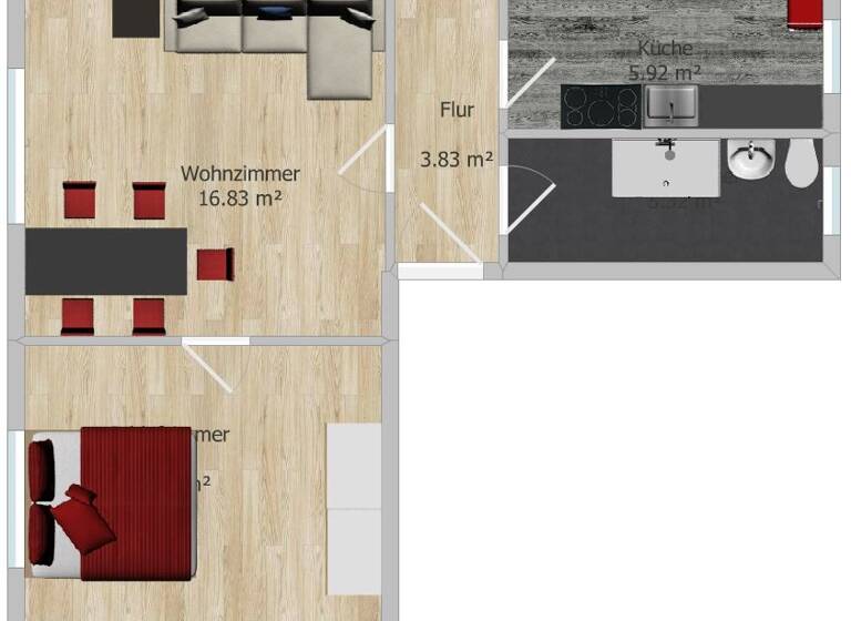 Wohnung zum Kauf provisionsfrei als Kapitalanlage geeignet 47.900 € 2 Zimmer 46,4 m² Birkenstr. 7 Kitzscher 04567