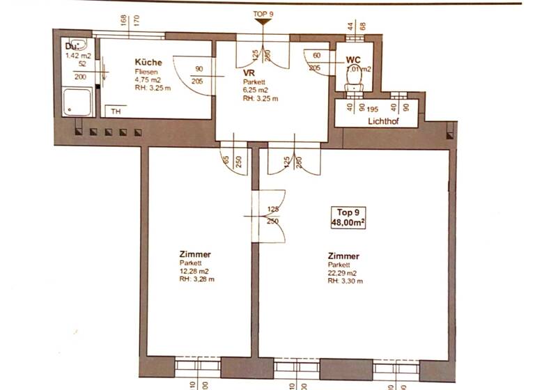 Wohnung zum Kauf 314.900 € 2 Zimmer 48 m² 2. Geschoss Währingerstrasse 161 Wien 1180