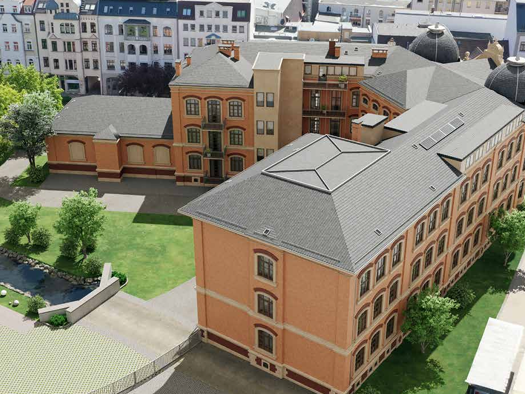 Wohnung zur Miete 1.019 € 3 Zimmer 127,4 m² 3. Geschoss Georgenplatz 1 Innenstadt Zwickau 08056