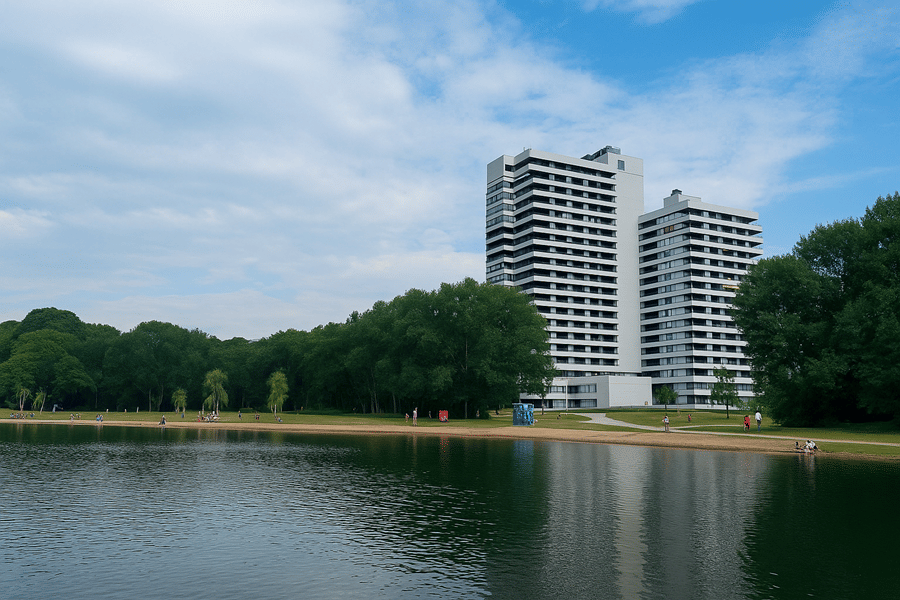 Die Lage macht den Unterschied: Sanierte 1-Zimmer-Wohnung mit Seeblick & TG-Stellplatz – Nürnberg – Bild 1 von 12