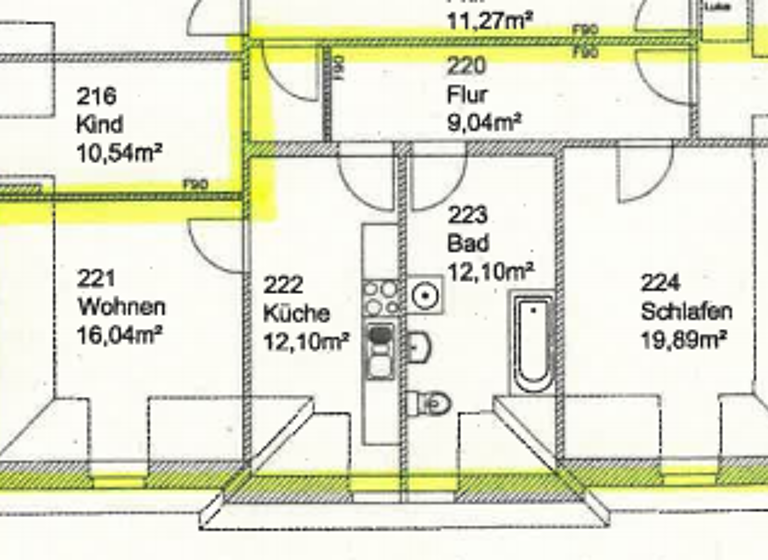 Wohnung zur Miete 465 € 2 Zimmer 63 m² Geschoss 3/3 frei ab sofort Neusalzaer Straße 14 Bautzen 02625