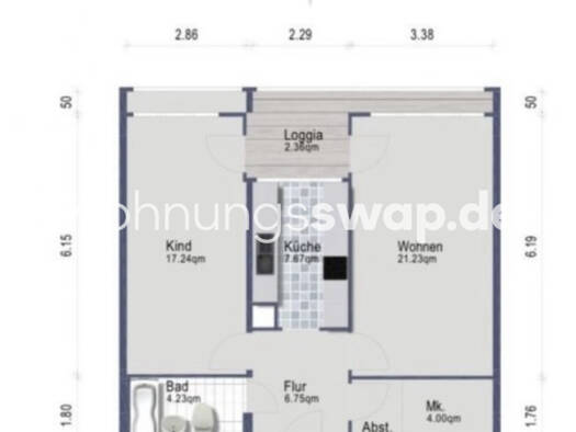 Studio zur Miete Tauschwohnung 405 € 2 Zimmer 62 m² 9. Geschoss Schöneberg Berlin 10781