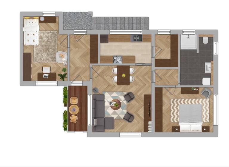 Wohnung zum Kauf - Erstbezug 385.000 € 3 Zimmer 89,2 m² Steinfeld 97854