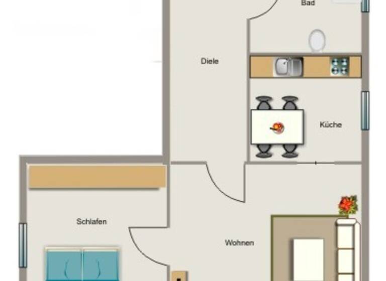 Wohnung zur Miete 389 € 2,5 Zimmer 45,9 m²<br/>Wohnfläche 1.<br/>Geschoss Bachstraße 104 Buschhausen Oberhausen 46149
