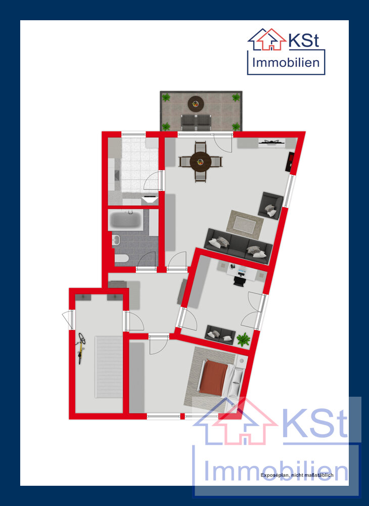 Wohnung zum Kauf 214.900 € 3 Zimmer 80 m²<br/>Wohnfläche Markkleeberg Markkleeberg 04416