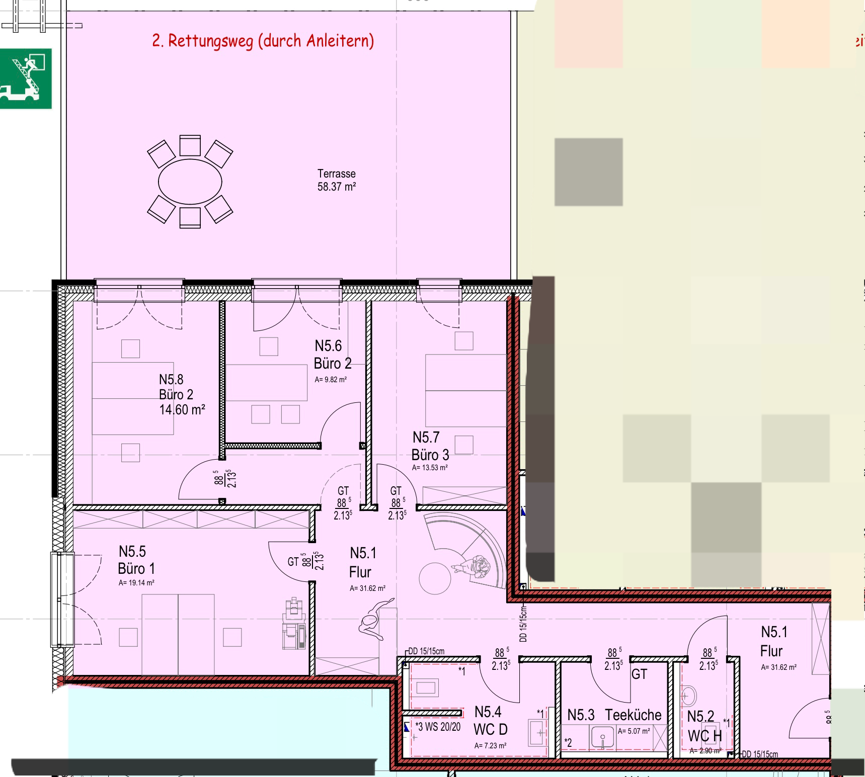 Büro-/Praxisfläche zur Miete provisionsfrei 3 Zimmer 104 m²<br/>Bürofläche Rheiner Str. 171 Darme Lingen (Ems) 49809