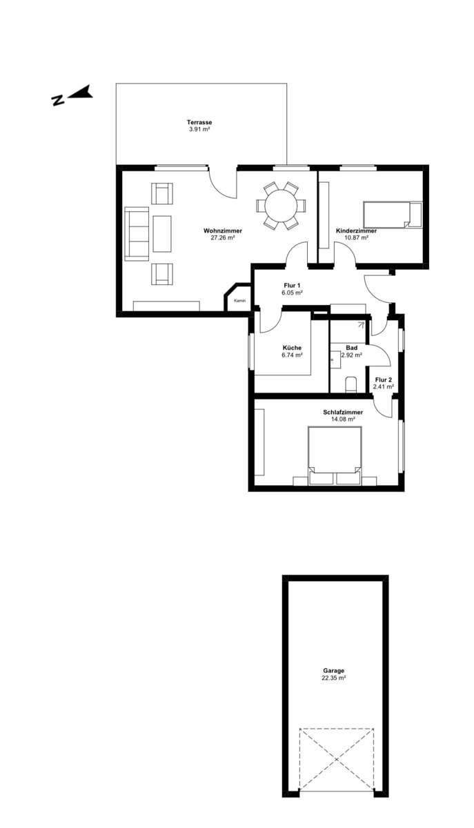 Einfamilienhaus zum Kauf 169.000 € 3 Zimmer 73 m²<br/>Wohnfläche 435 m²<br/>Grundstück Neugraben - Fischbek Hamburg 21149