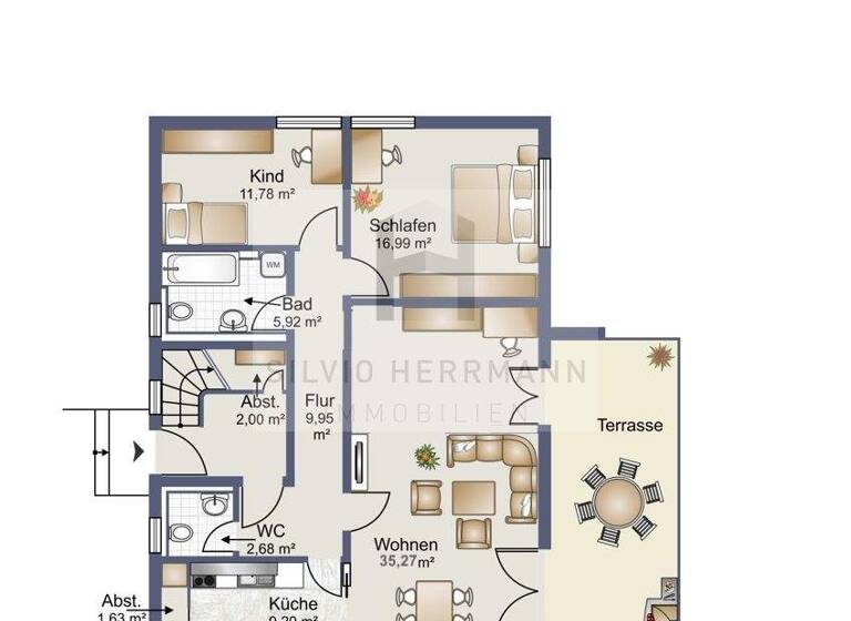 Wohnung zum Kauf 319.000 € 3 Zimmer 100 m² EG Senzig 15712