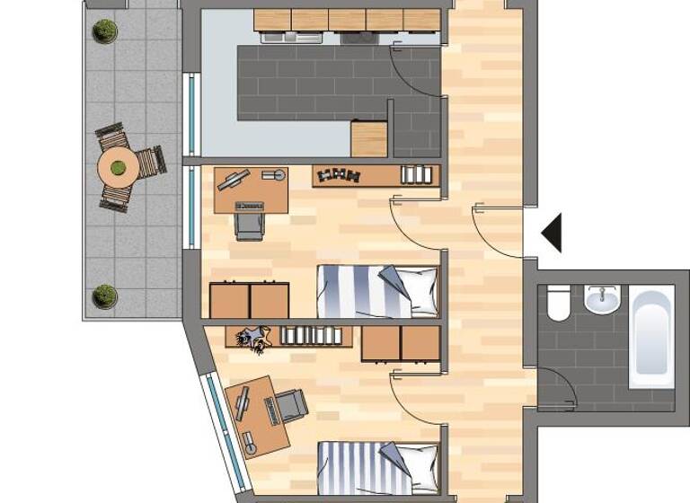 Wohnung zur Miete 619 € 4 Zimmer 88 m² 4. Geschoss frei ab 01.05.2026 Siemensstraße 19 Wehringhausen Hagen 58089