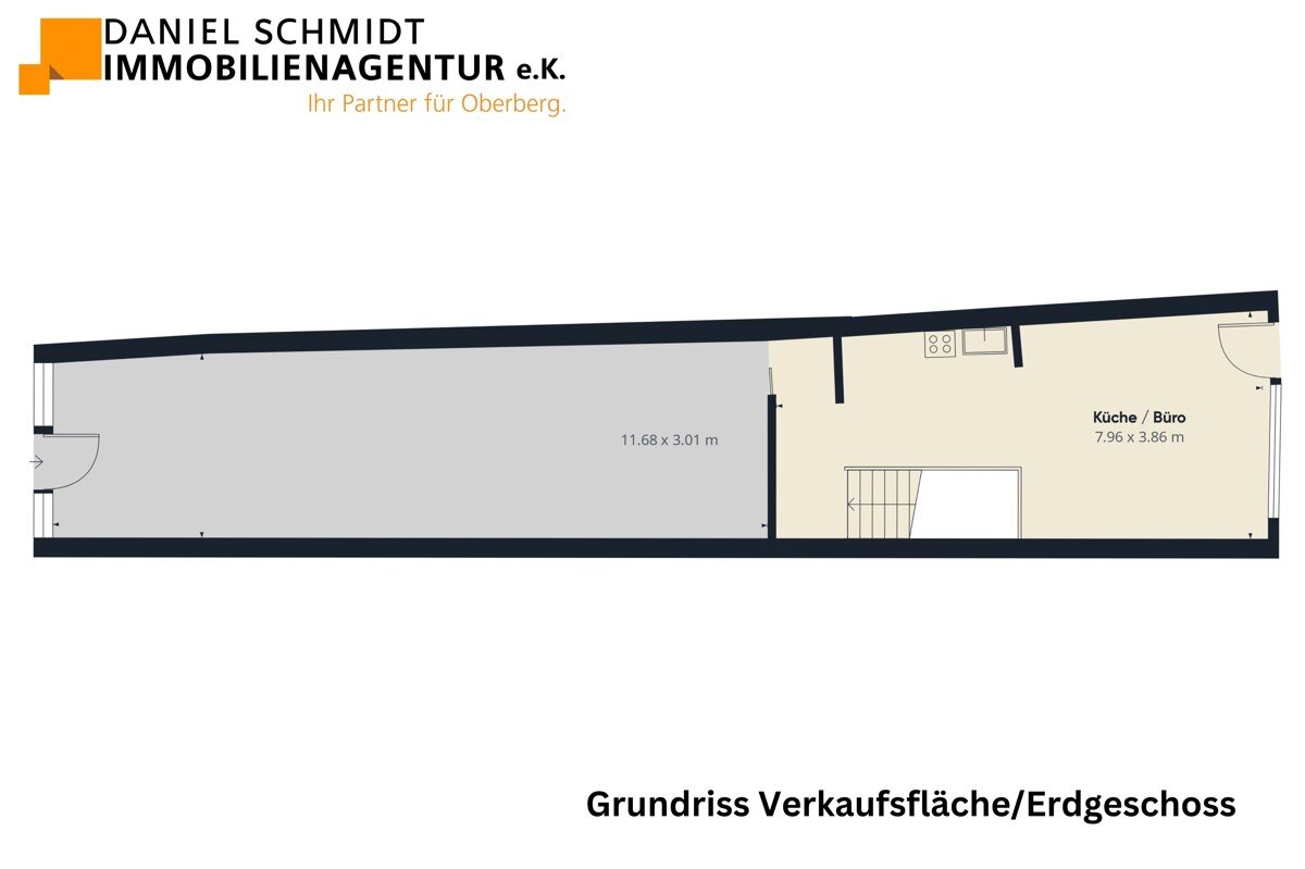 Laden zum Kauf 229.900 € 2 Zimmer 31,5 m²<br/>Verkaufsfläche Gummersbach Gummersbach 51643