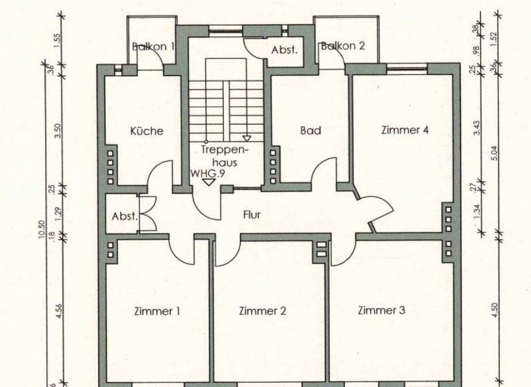 Wohnung zum Kauf 449.000 € 4 Zimmer 90,6 m² 4. Geschoss Projensdorfer Straße 36 Wik Kiel 24106