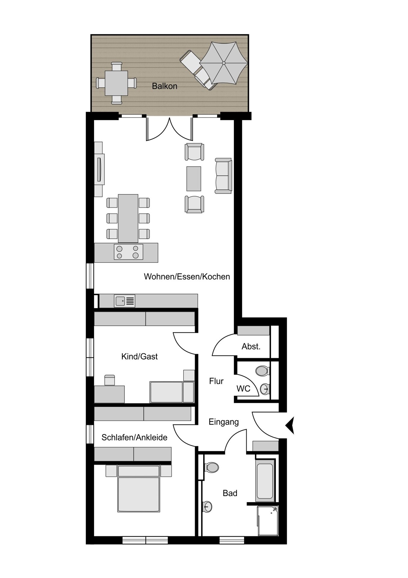 Wohnung zum Kauf 600.000 € 3,5 Zimmer 106,4 m²<br/>Wohnfläche 1.<br/>Geschoss Weitmar - Mark Bochum 44795