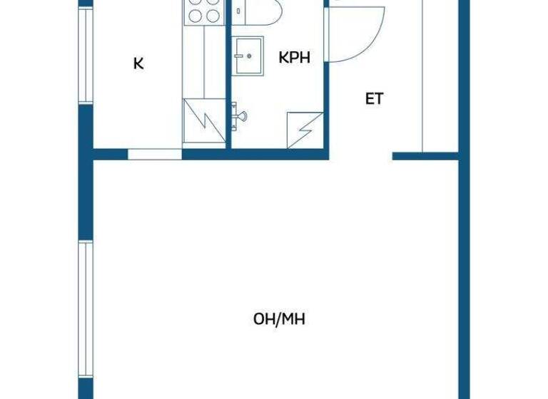 Studio zum Kauf 13.900 € 1 Zimmer 31,5 m² 2. Geschoss Pajukuja 2 Keminmaa 94500
