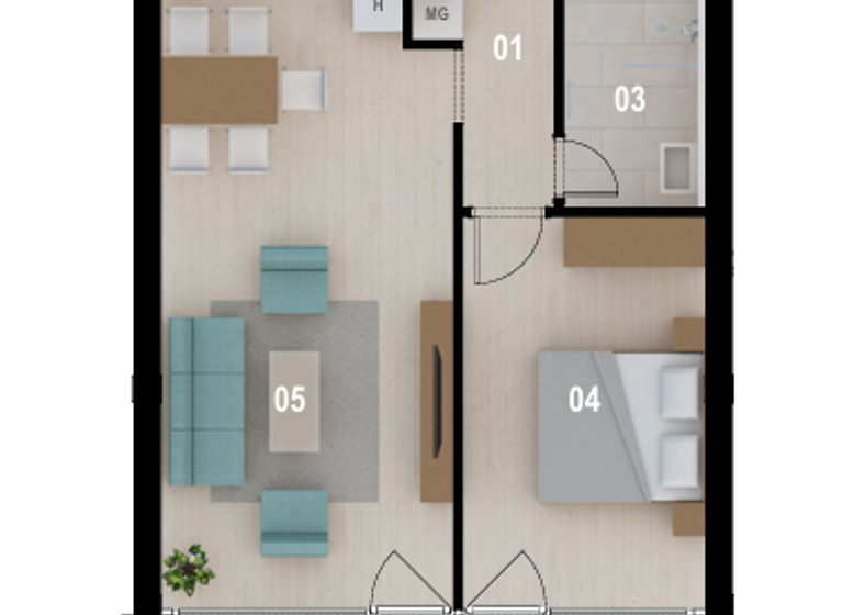 Studio zum Kauf - Erstbezug 253.300 € 2 Zimmer 54 m² 4. Geschoss frei ab sofort Siófok 8600